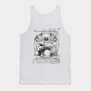 Cool Tees Da Vinci Drums Perfect Drummer Tank Top